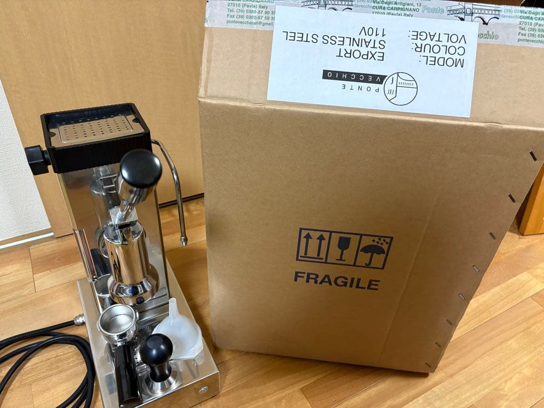 レバー式エスプレッソマシン ポンテベッキオPontevecchio EXPORT