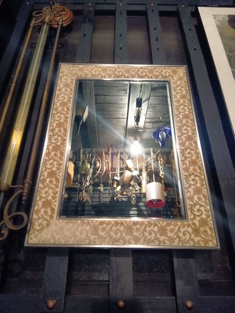 希少★資生堂 SHISEIDO 鏡 壁掛けミラー 昭和レトロ 花椿会 ノベルティ