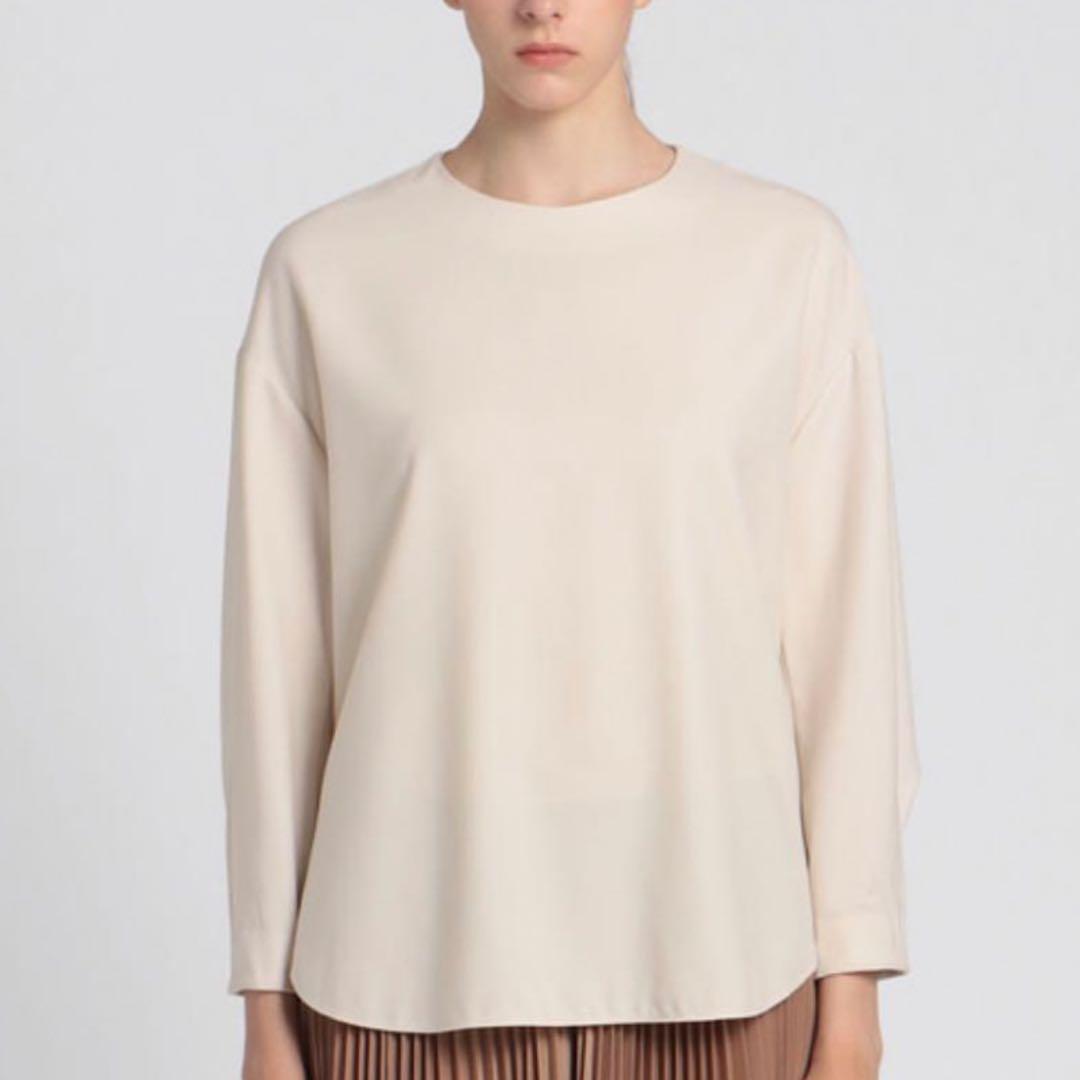 セオリーリュクス　ウールセーラーブラウス　長袖ブラウス　アイボリー　サイズ38