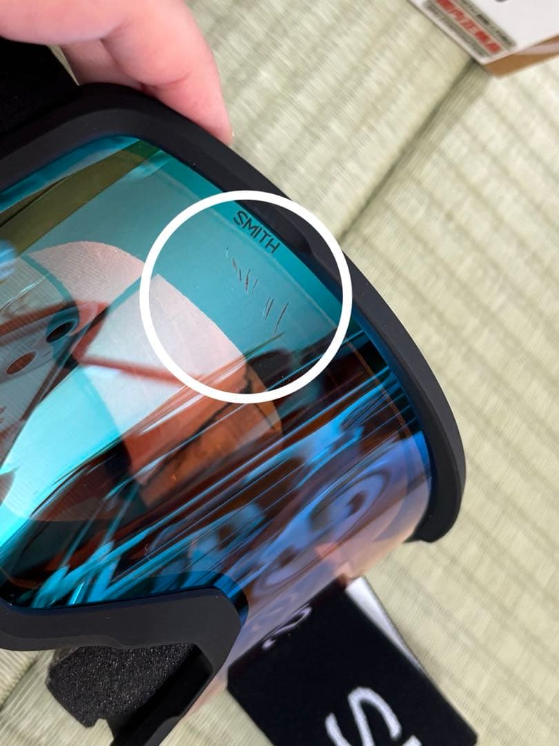 【1回使用のみ】Smith ゴーグル　transfer