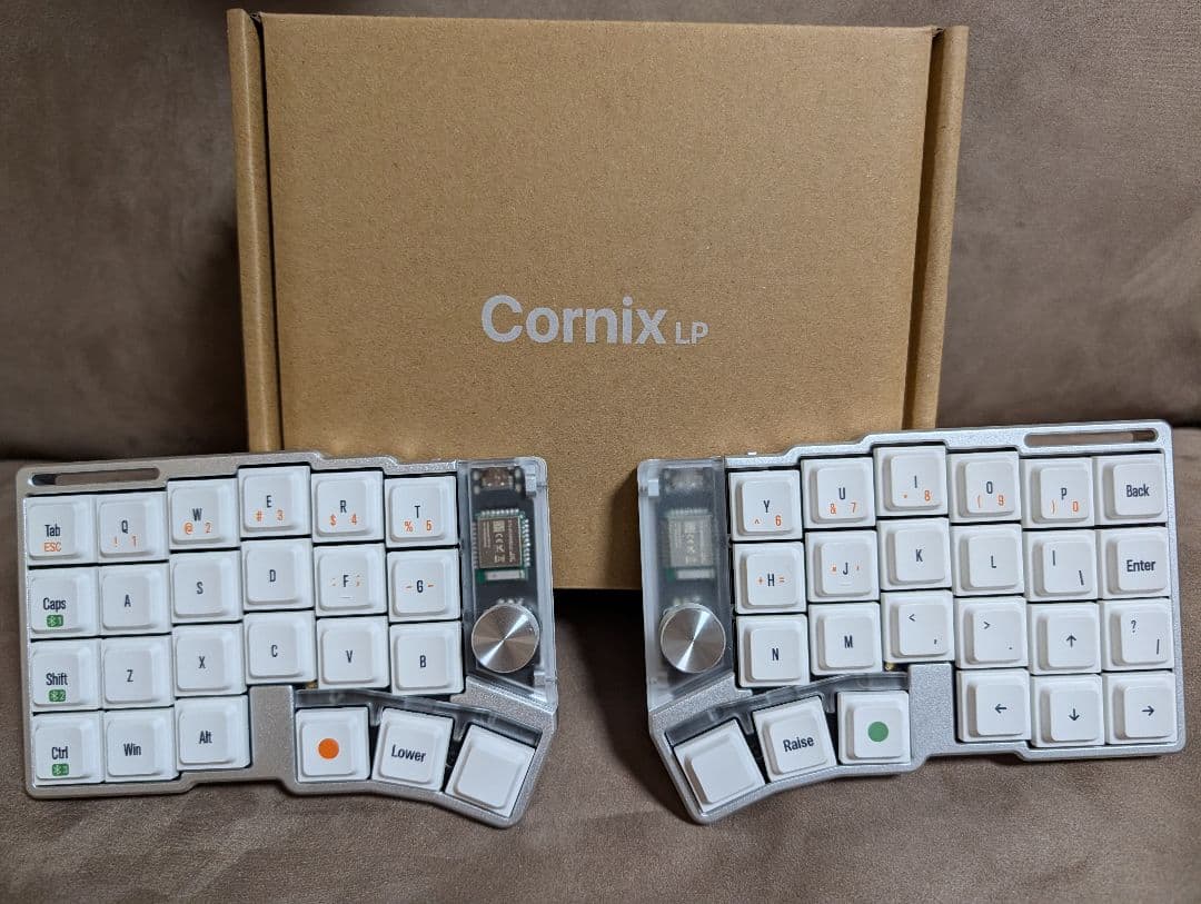 Cornix LP分割キーボード シルバー