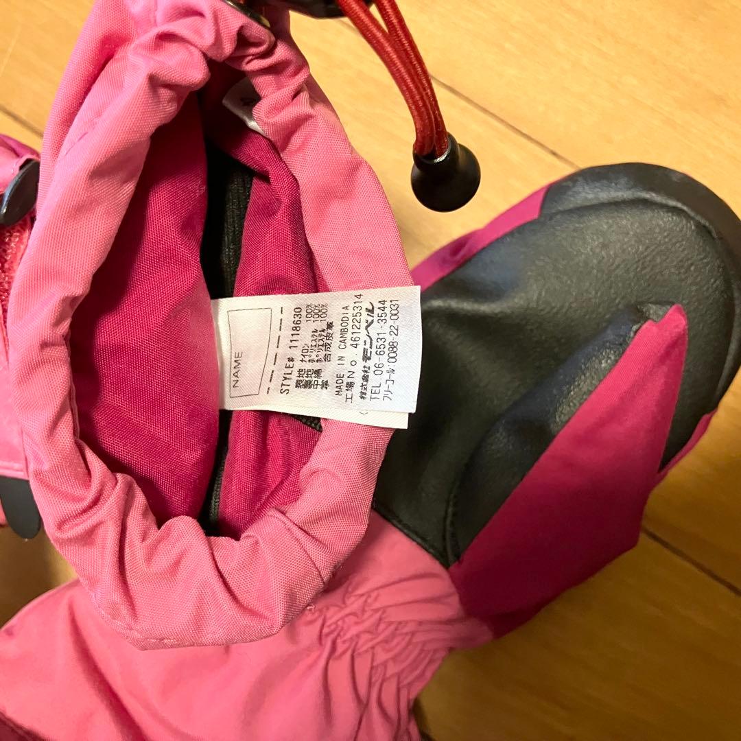 モンベル スノーウェア 2点セット（子供用）ジャンプスーツ・ミトン