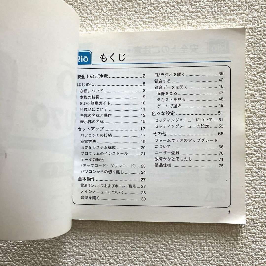 Rio SU70 ブルー