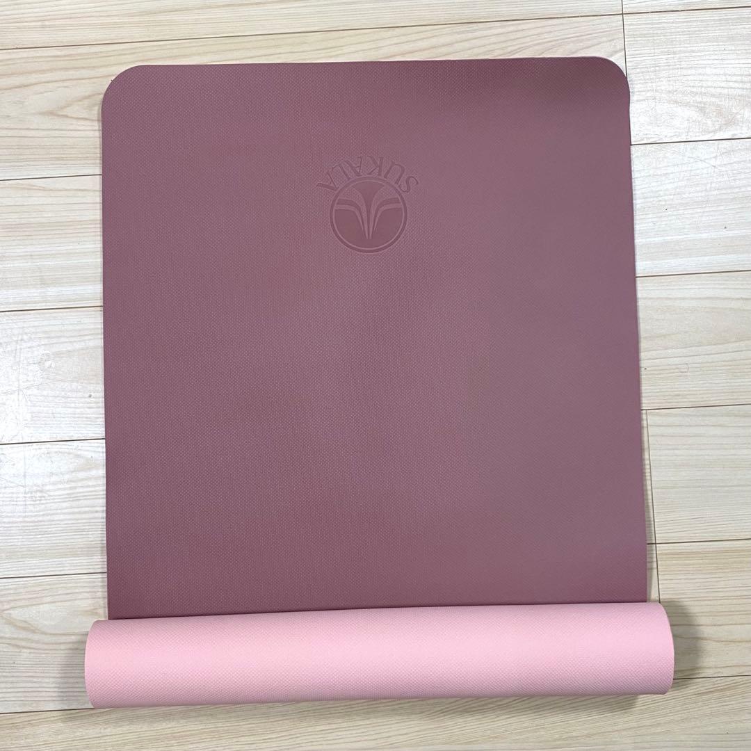 SUKALA LAVA ピンク ローズ リバーシブルヨガマット 収納バッグ付き
