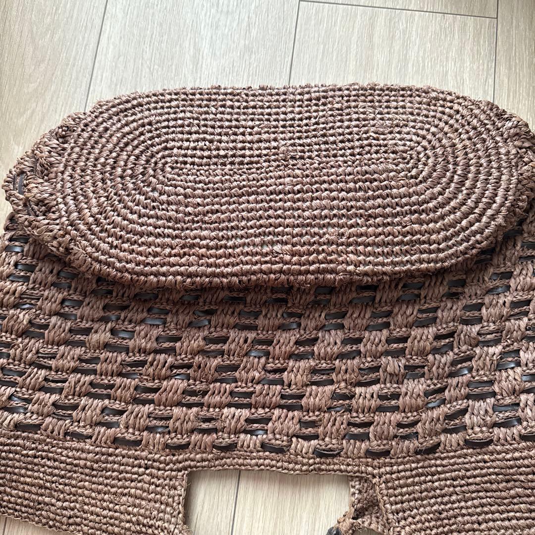 ヘレンカミンスキー　カゴバック　ブラウン