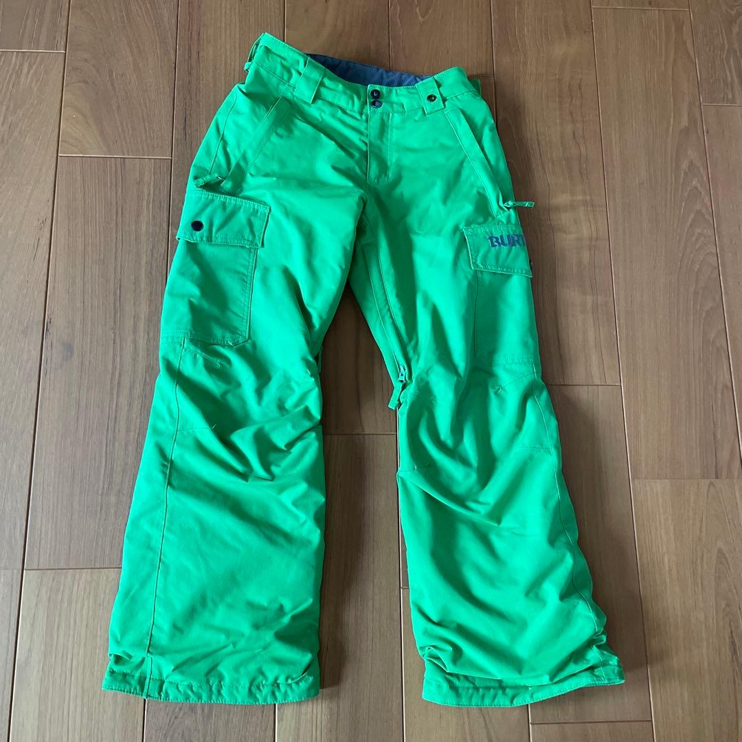 Burton スノーボードウェアセット グレーとグリーン　キッズMサイズ