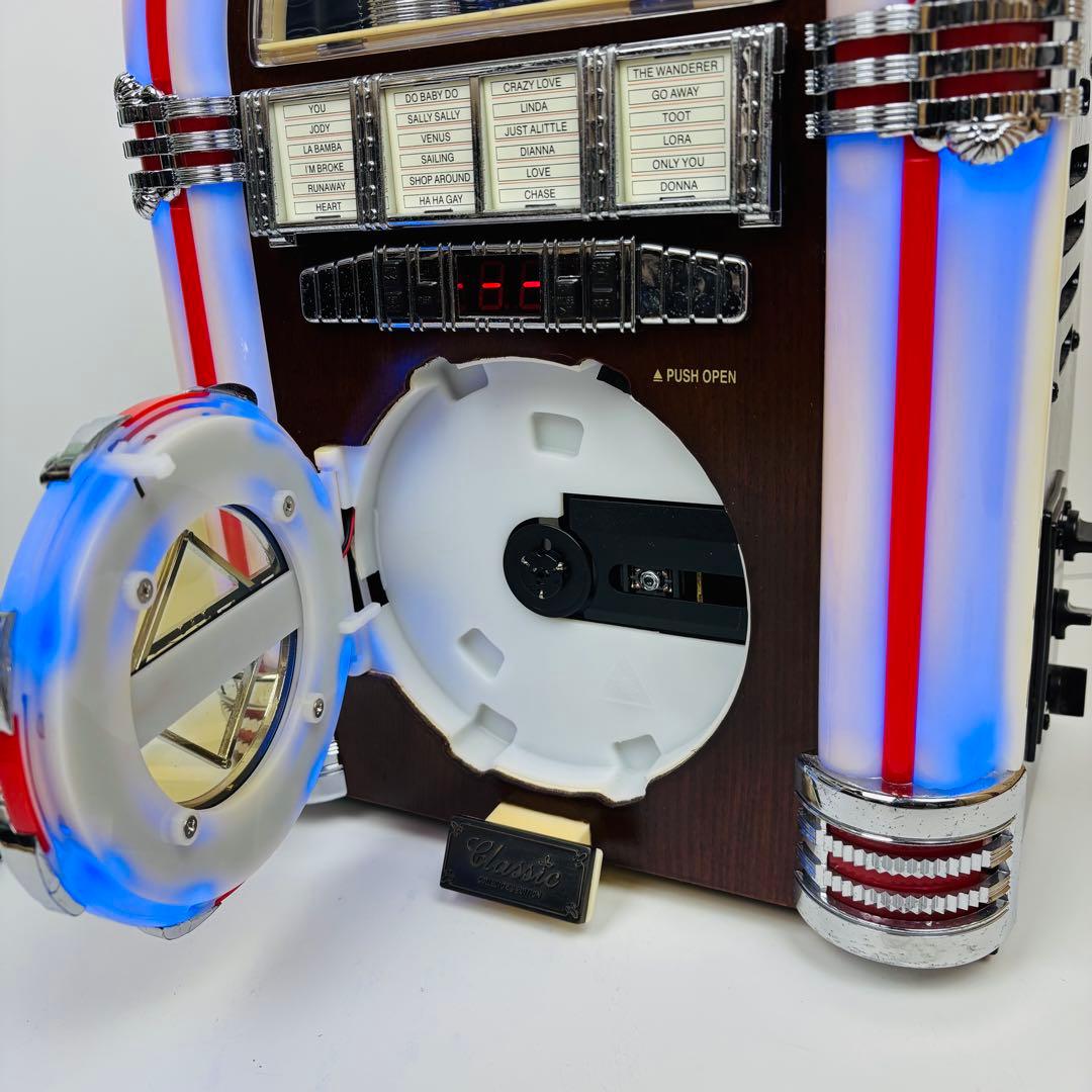 【希少】ジュークボックス型　CDプレーヤー AM FMラジオ