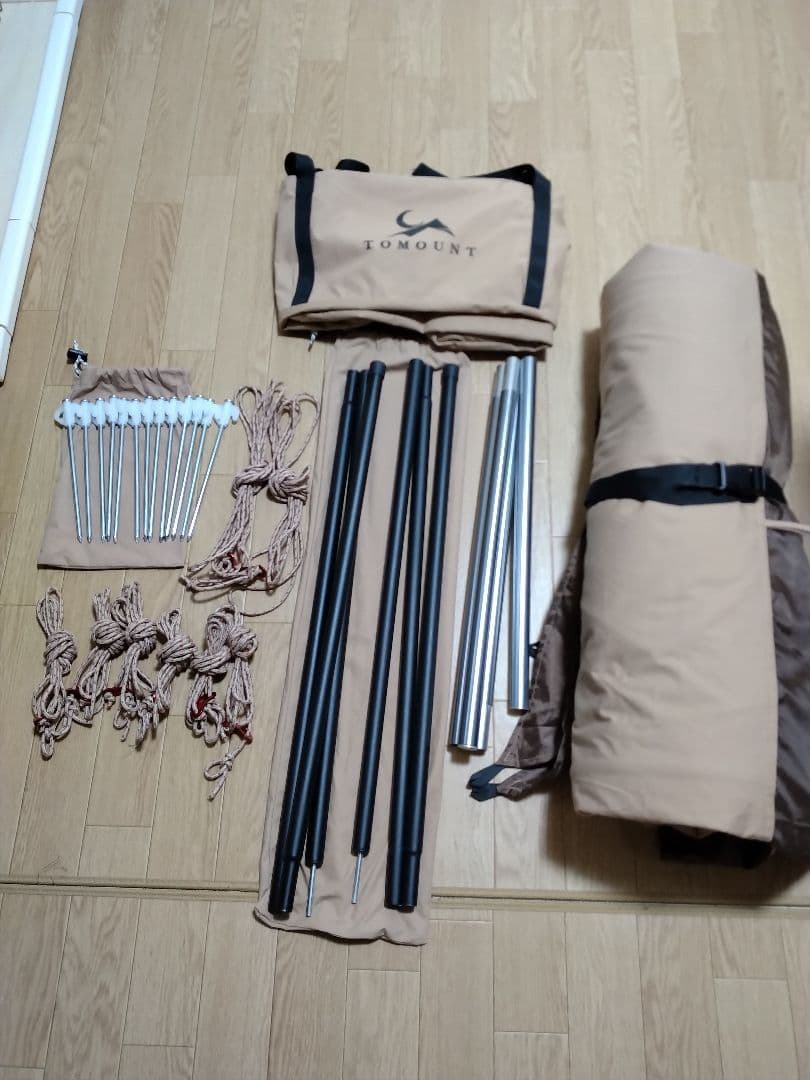 TOMOUNTO　TCワンポールテント（ソロ用）　フロントフラップ付き