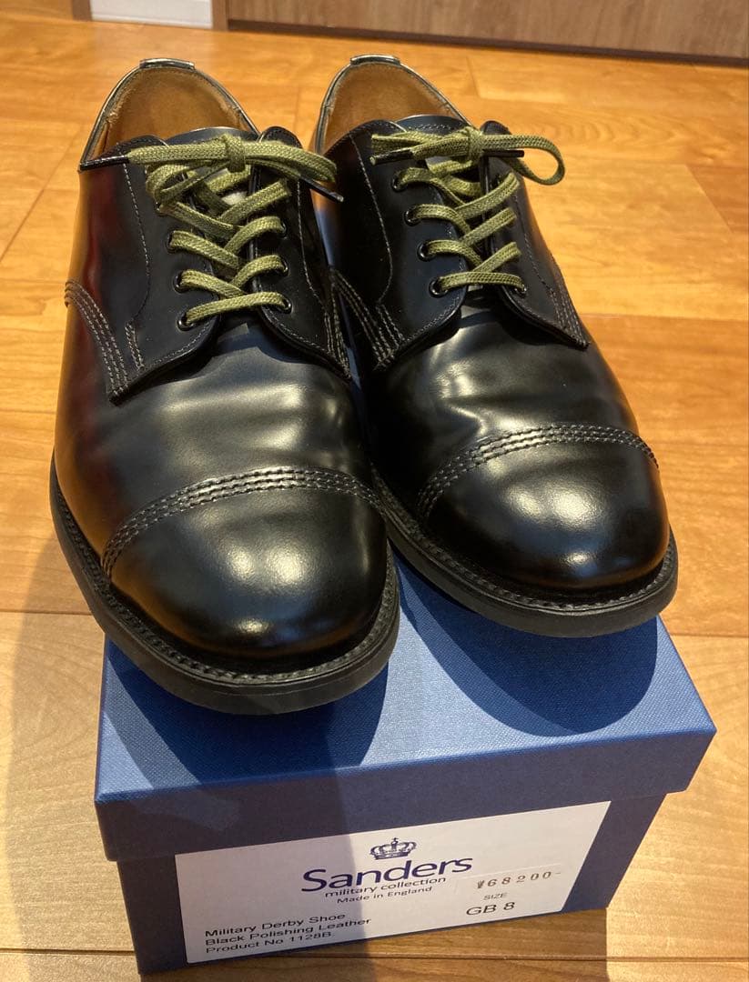 売り切り最終値下げ 新品UK8 サンダースミリタリーダービーシューズ 27㎝