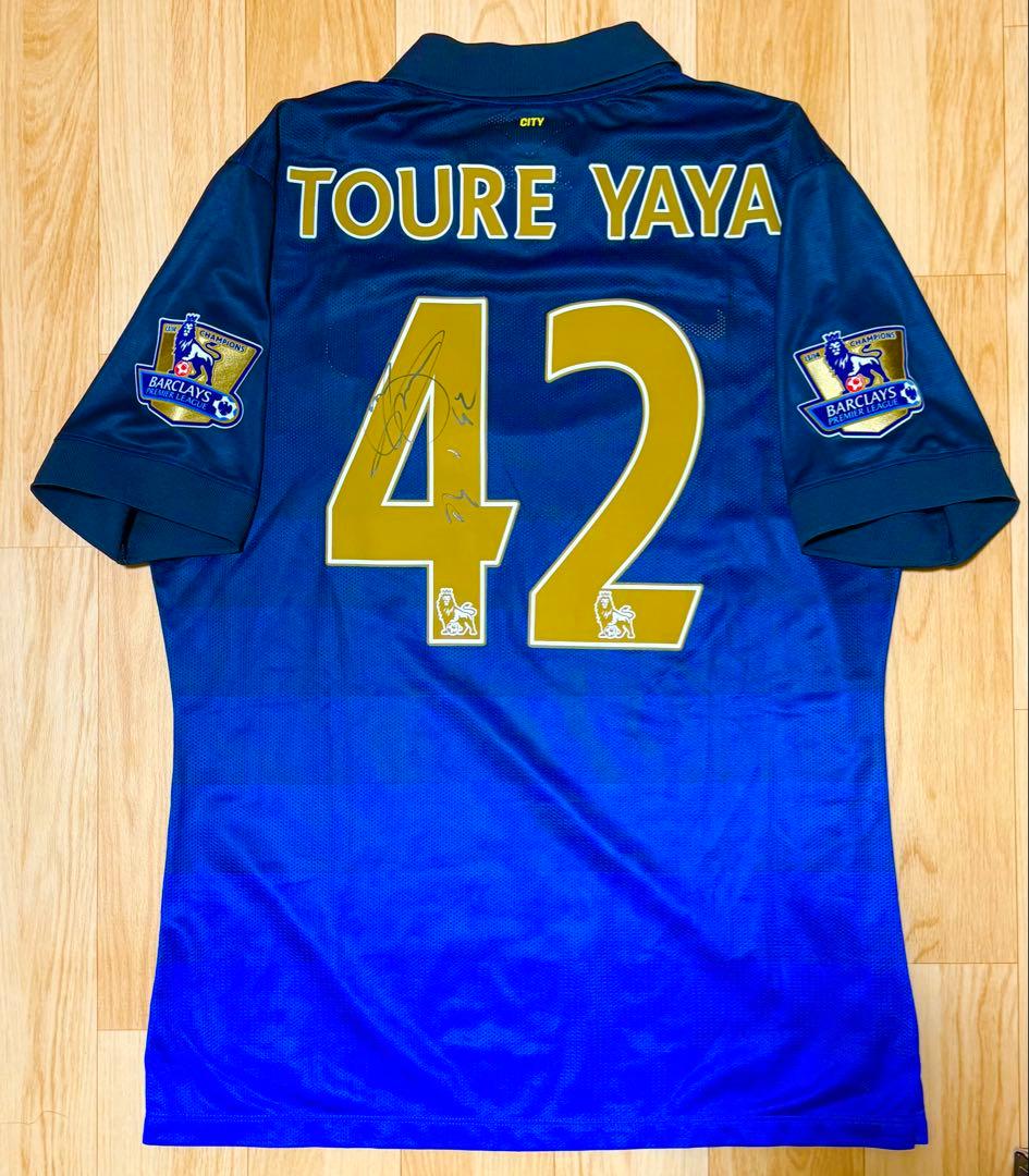 S*S様 【実使用サイン入り】マンチェスターシティ2014/15ヤヤトゥレ アウ