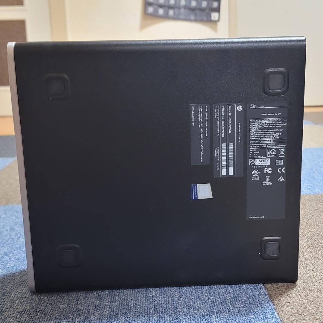 HP ProDesk 600 G4 SFF／BIOS確認済／ストレージ無し