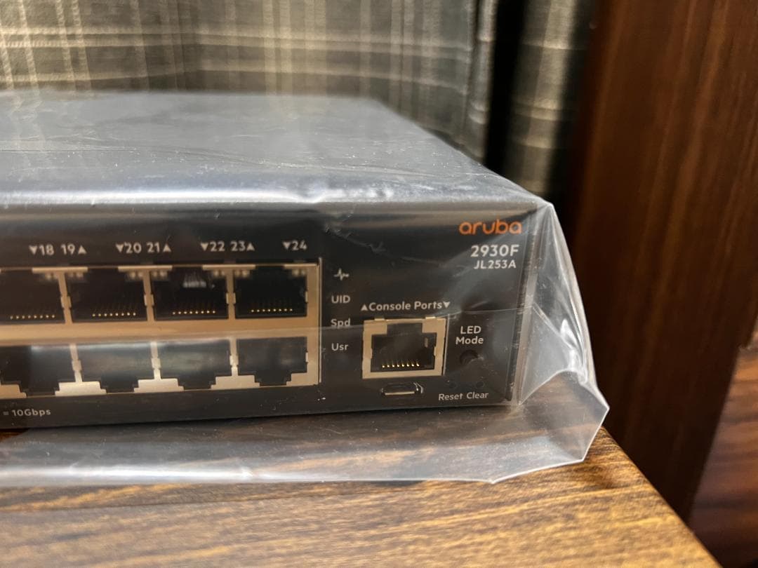 【新品未使用】HP Aruba 2930F 24G 4 SFP (①)