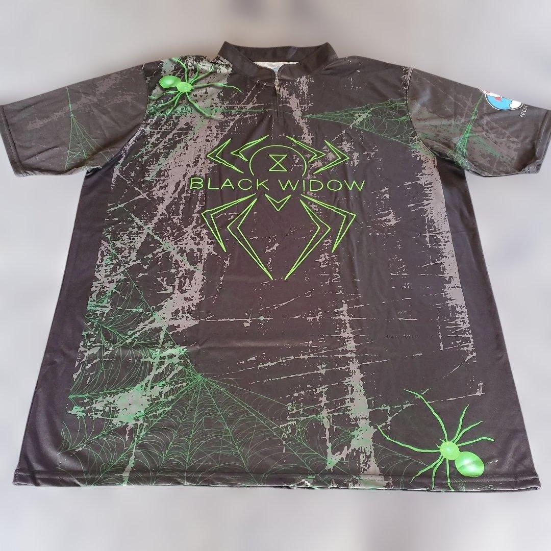 ✨新品✨ボウリングウェア　日本サイズ4XL　ブラックウィドー　ブラック　大きめ