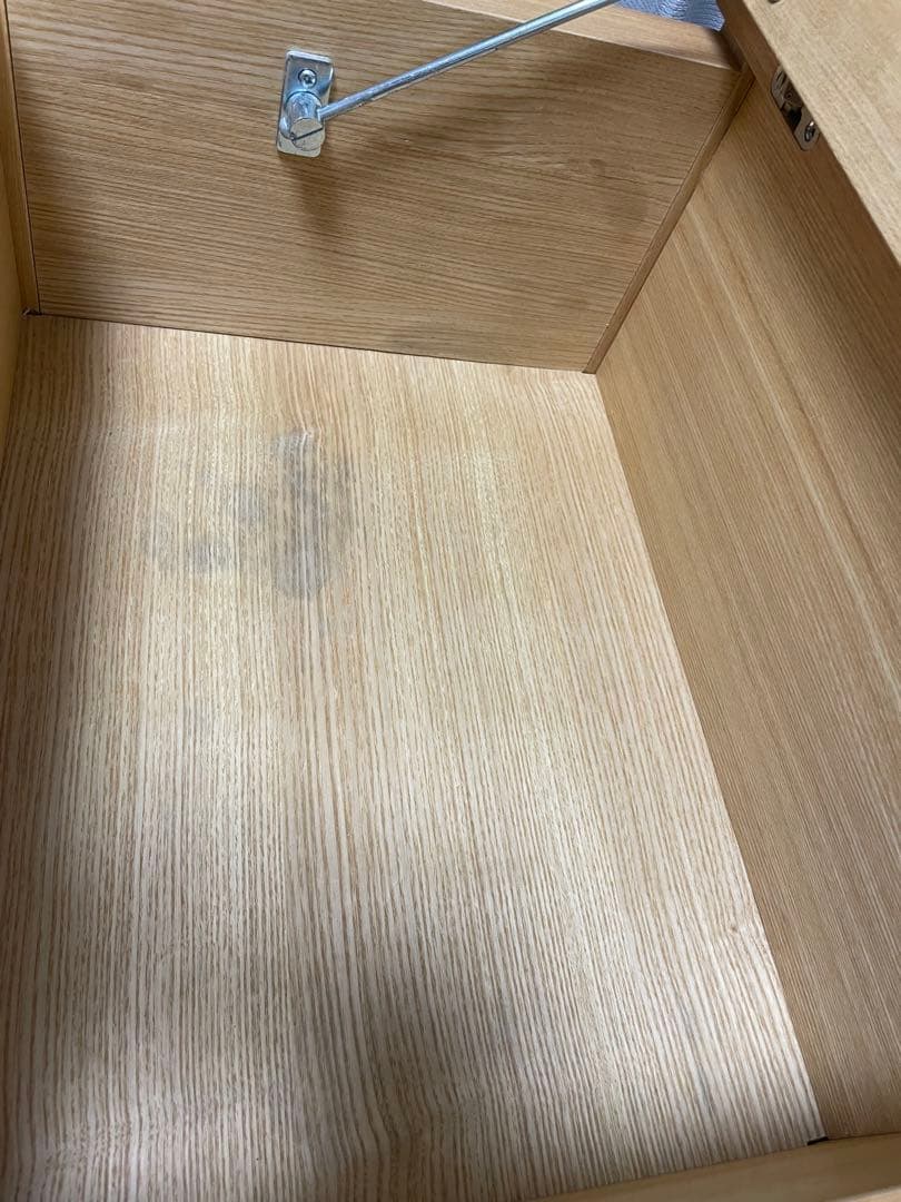 【もざんぬ】MUJI タモ材コンパクトドレッサー　スツール付き