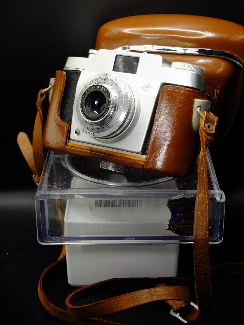 アグファ ジレッテ／カラーアグナー45mmf3.5革ケース付【実写確認済整備品】