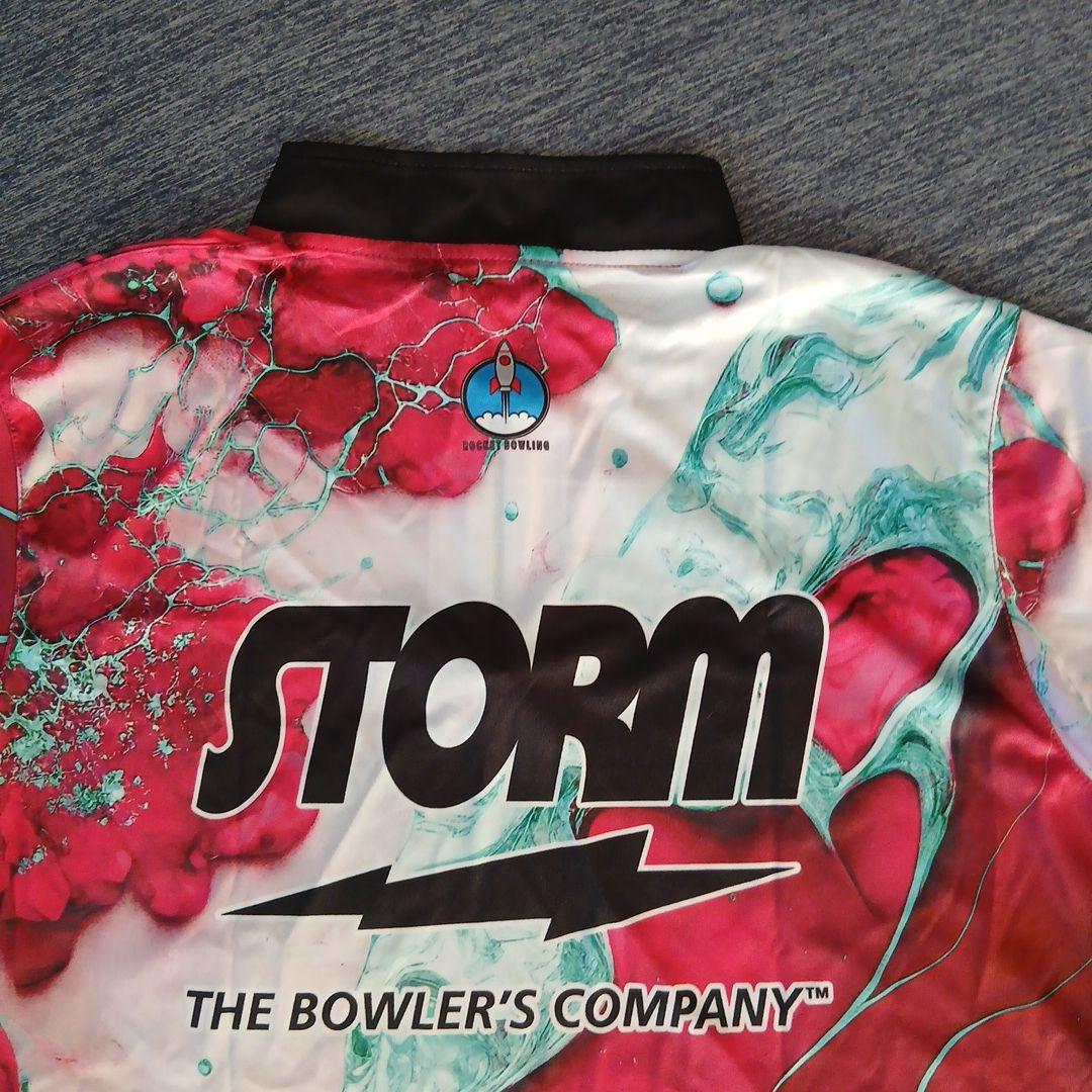 ✨新品✨ボウリングウェア　STORM　日本サイズXL　ピンク　マーブル　USA製