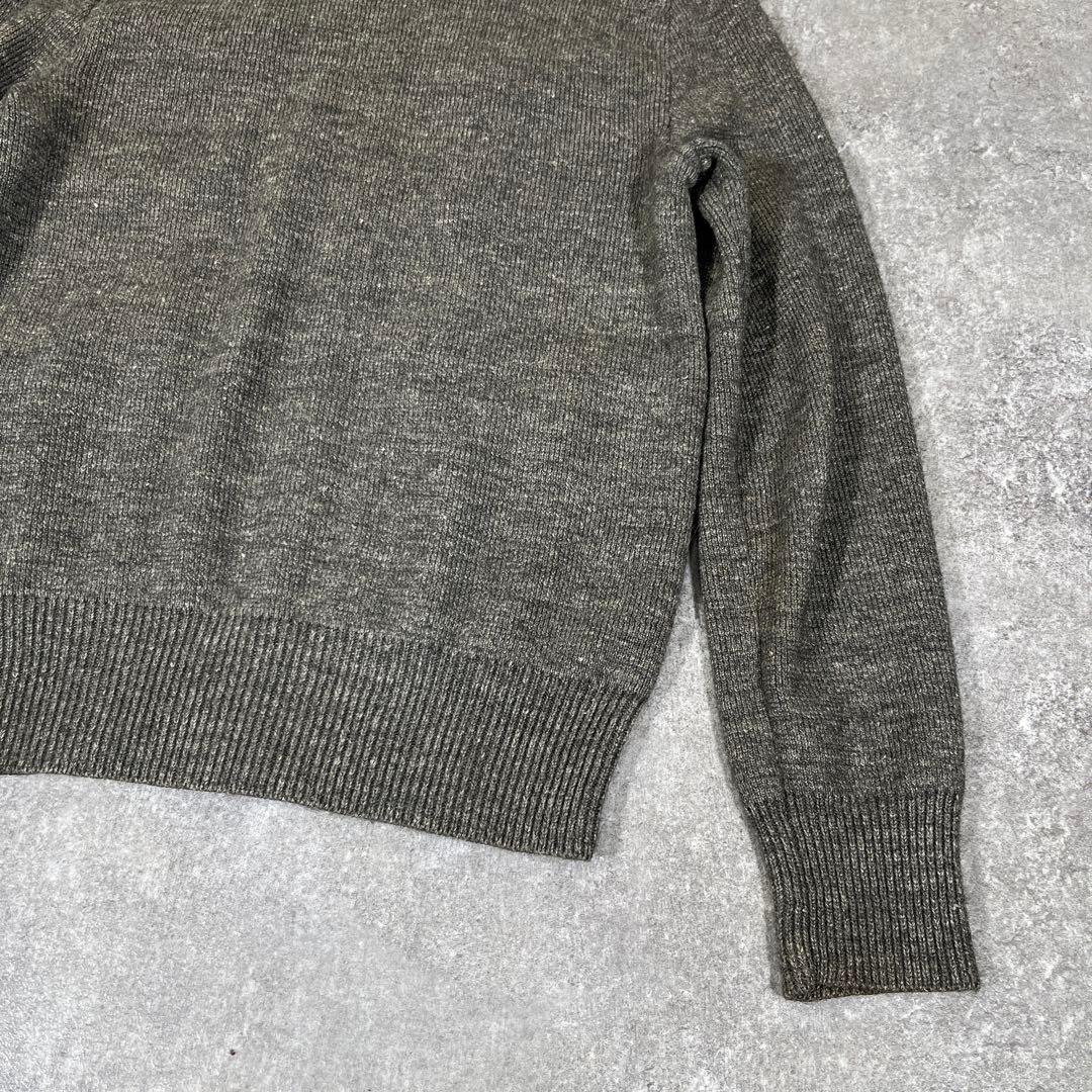 RRL ドライバーズニット　アルパカ　リネン　S グレー　ヴィンテージモデル