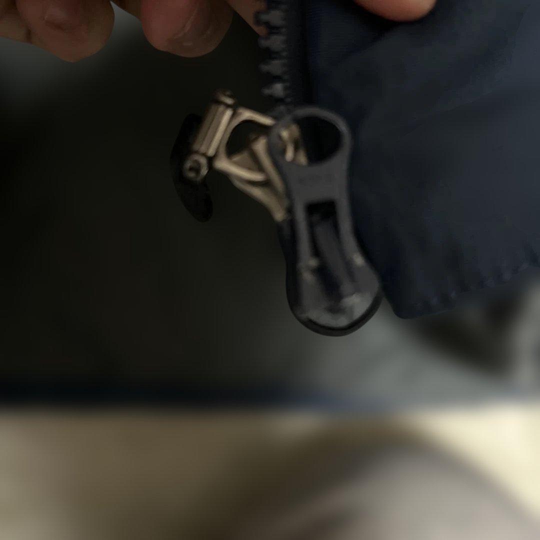 90s 旧タグ mont-bell ダウンジャケット XL ネイビー