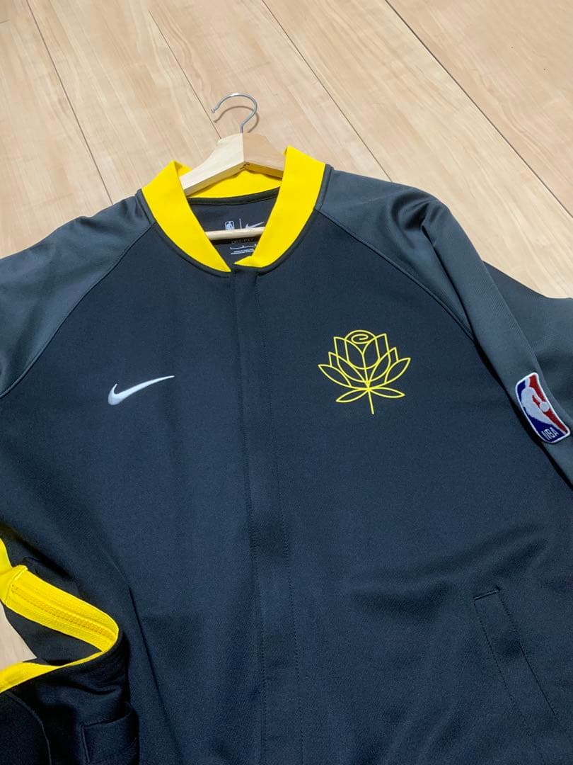 最終価格 レア美品 ウォリアーズ ウォーミングアップジャージ シティエディション