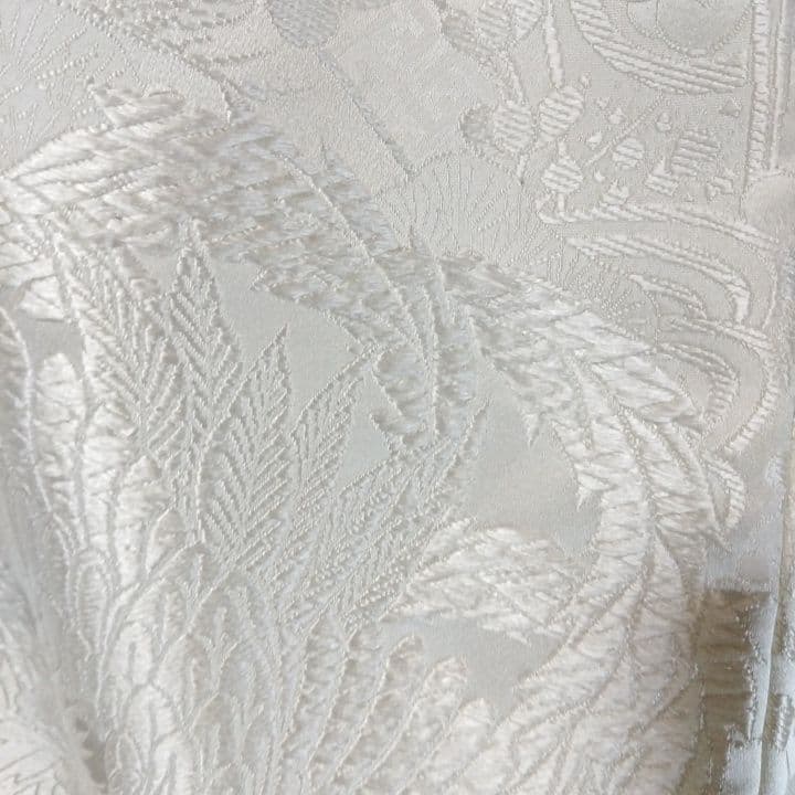 白無垢 絹鳳凰と鶴などに草木H