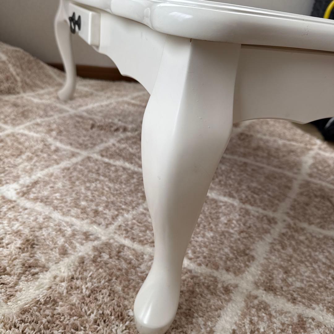 こたつ 猫脚 長方形テーブル 姫系 姫家具 アンティーク風 ねこ脚美品！