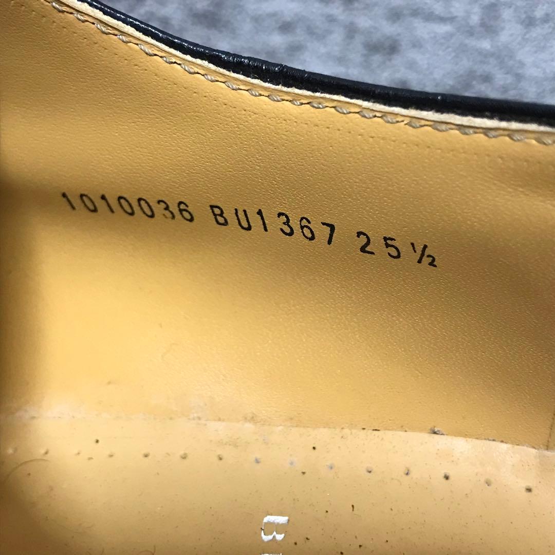 【未使用】バーバリー ロンドン モカシン レザーシューズ 25.5cm ブラック