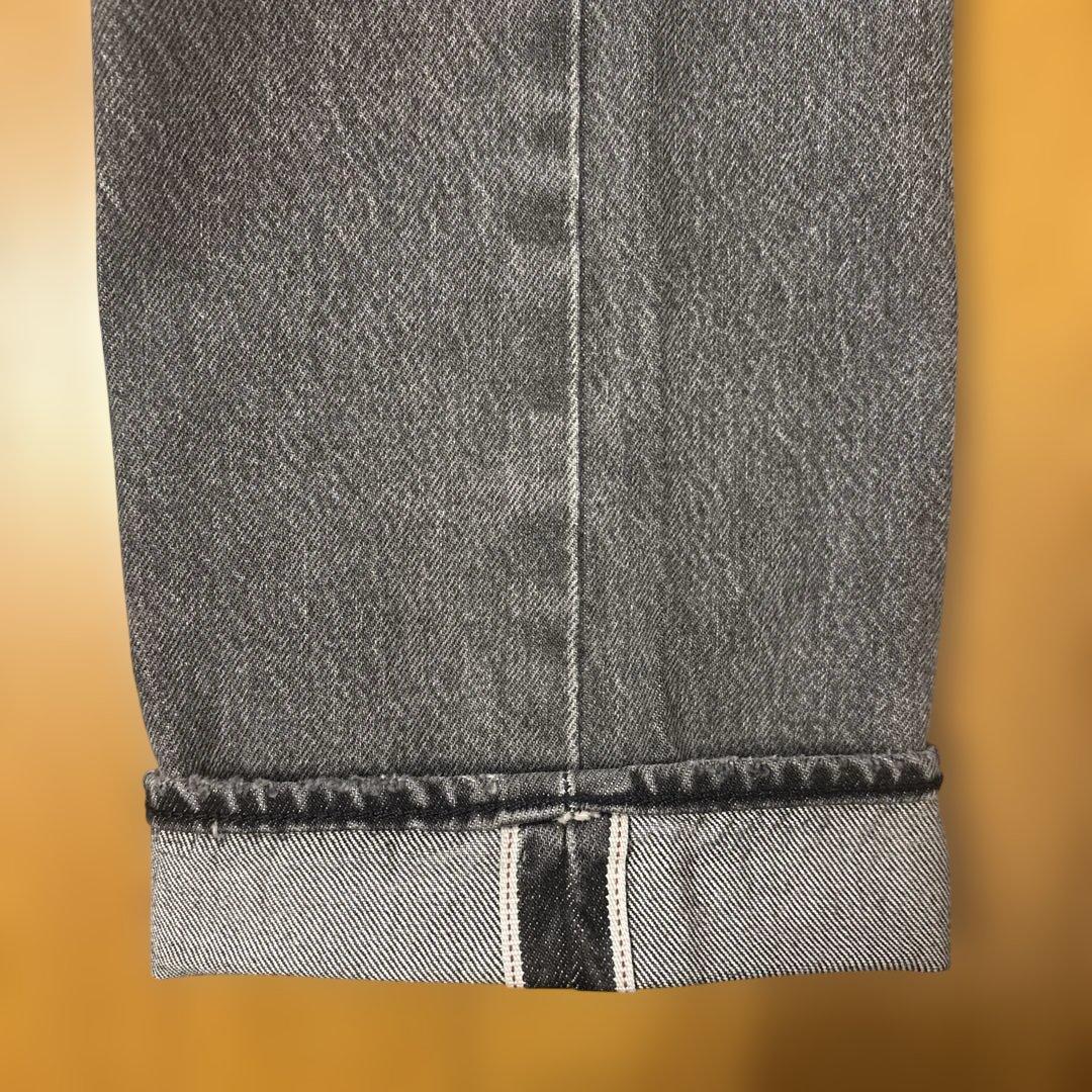 Levi's 501 W32 L32セルビッジ ブラックデニム