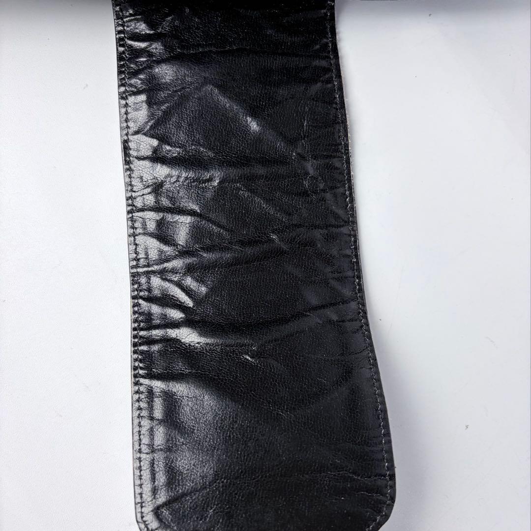 【フランス製】クレージュショルダーエナメルヴィンテージy2kブラック