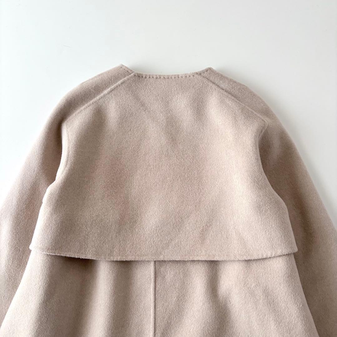 美品　ギャルリーヴィー　ウールダブルフェイス カラーレストレンチコート