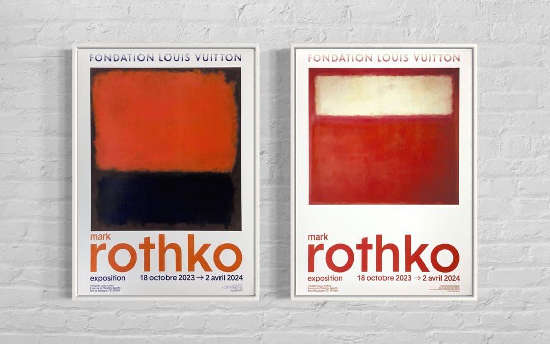 【1枚のみ】マーク・ロスコ　海外ポスター② ルイヴィトン財団　2023-2024