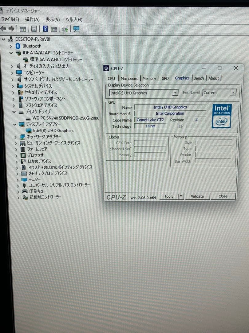 ⭐️M21A⭐️ミニPC intel i5-10210U SSD256