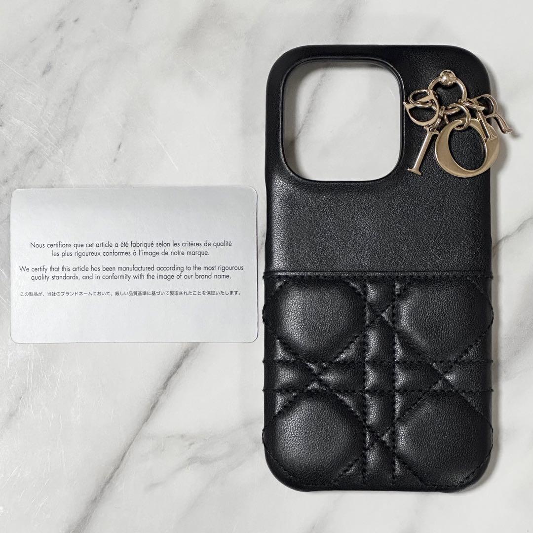 Lady Dior iPhone14Pro ケース(カナージュ ラムスキン)