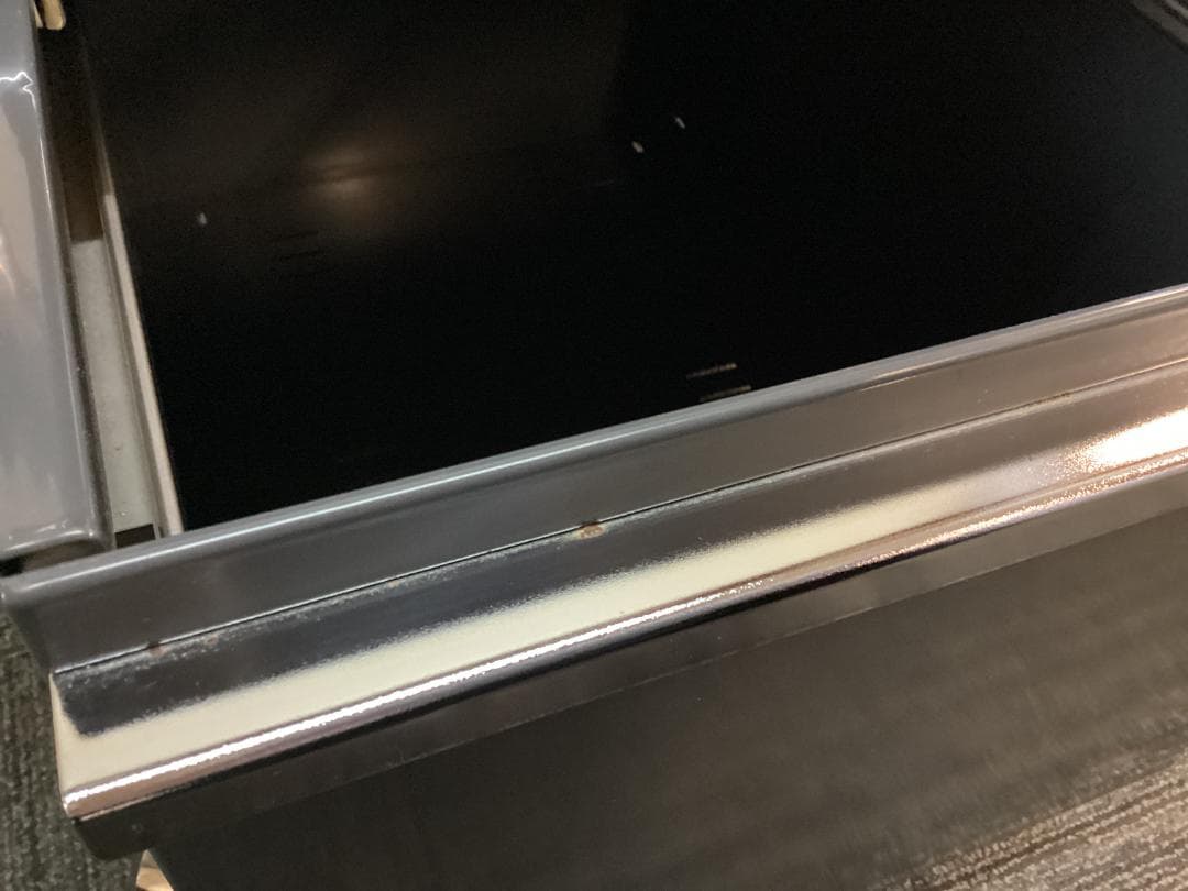 鍵付き　USMハラー　ロールボーイ　２段　デスクワゴン　アントラサイト　D