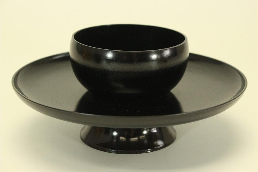 茶道具 天目茶碗 真塗台 揃 骨董 古美術(LC986)