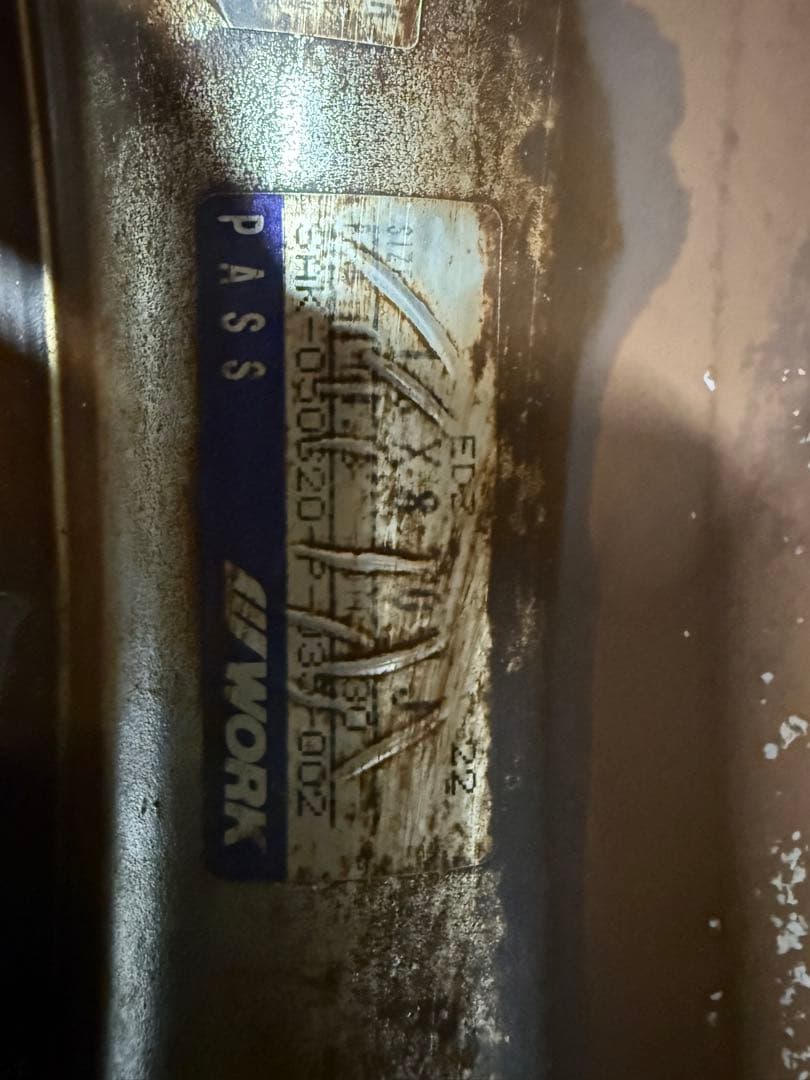 ワークユーロラインDH18インチ ホイールセット メッキ