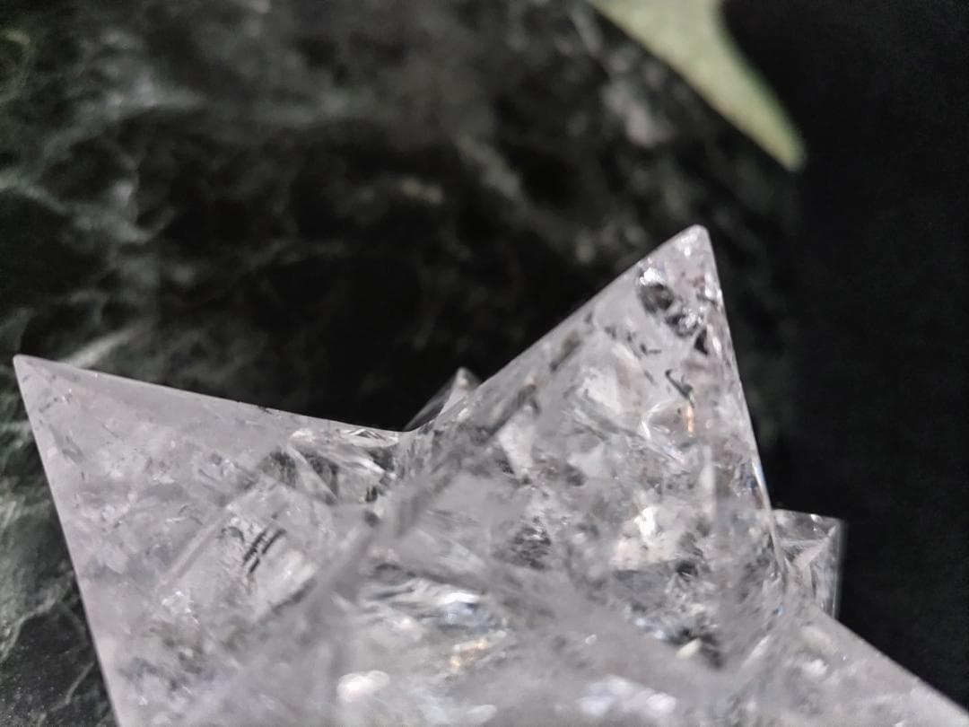 花*種様 レムリアン水晶アステロイド（最長幅9.5cm 、約389g）