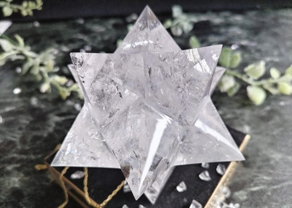 花*種様 レムリアン水晶アステロイド（最長幅9.5cm 、約389g）