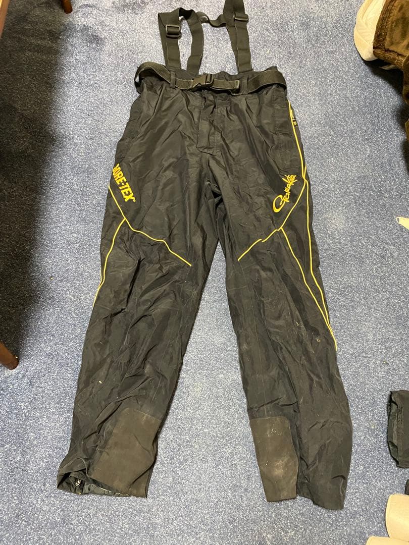 【がまかつ】 ゴアテックスレインスーツ GM-3412 上下セット LLブラック