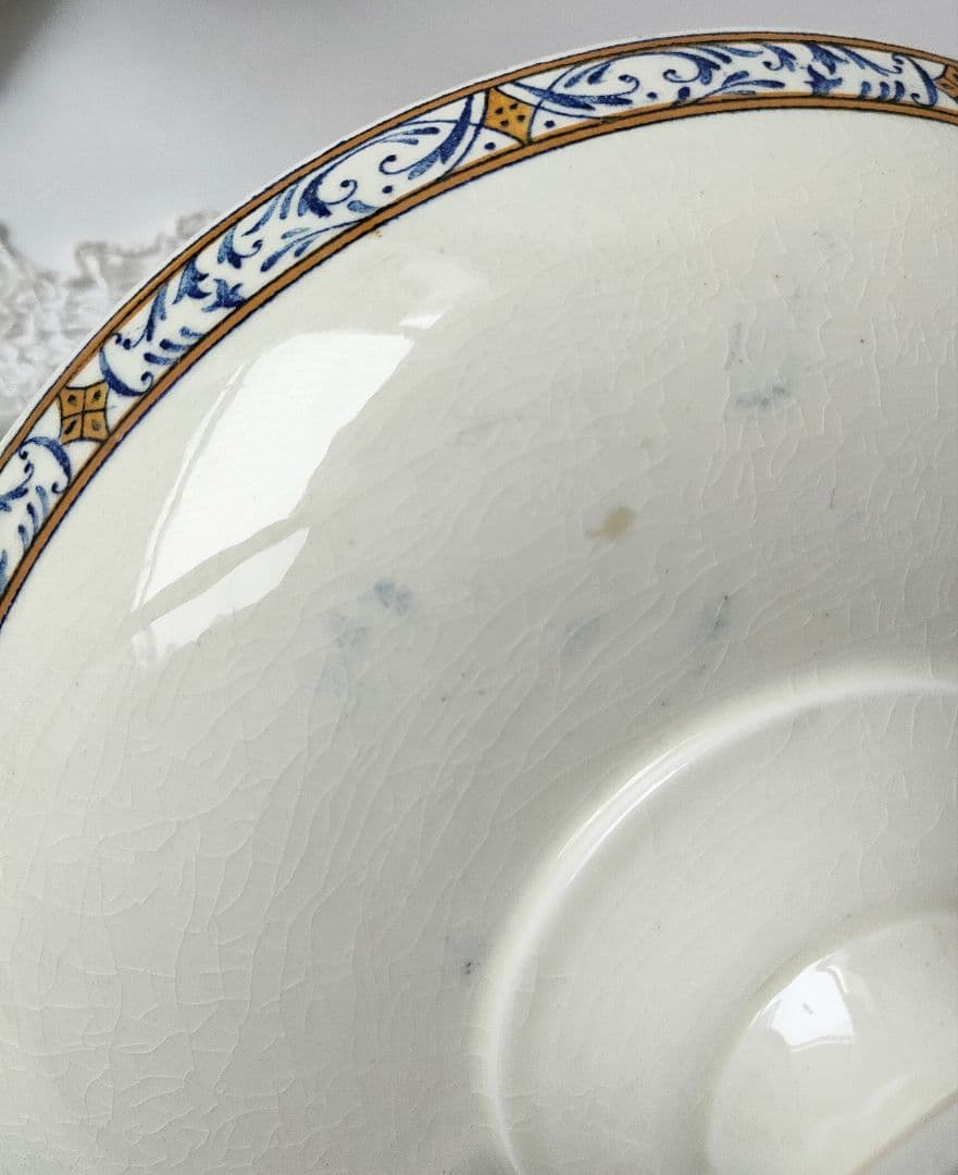 希少　美品　クレイユモントロー　コンポティエ　フランスアンティーク