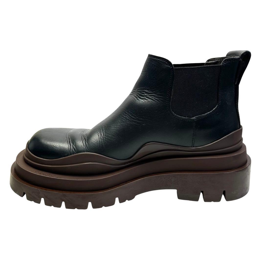 BOTTEGA VENETA ボッテガヴェネタ ブーツ サイドゴア 厚底　黒茶