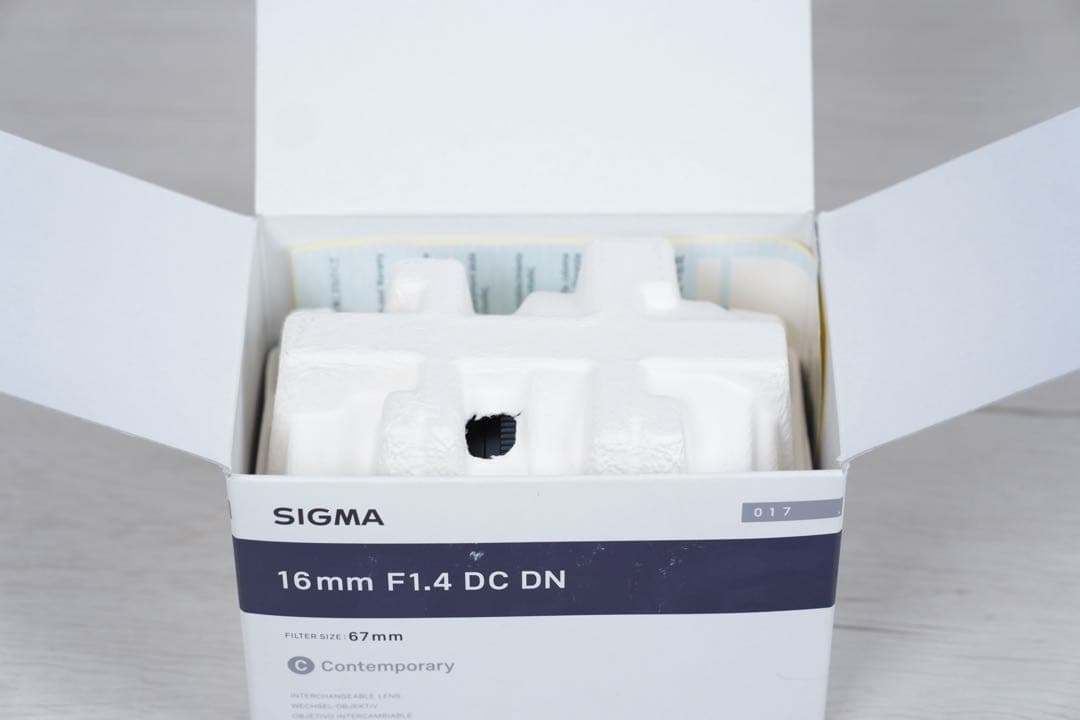 動作確認済 SIGMA 16mm F1.4 DC DN カメラレンズEマウント