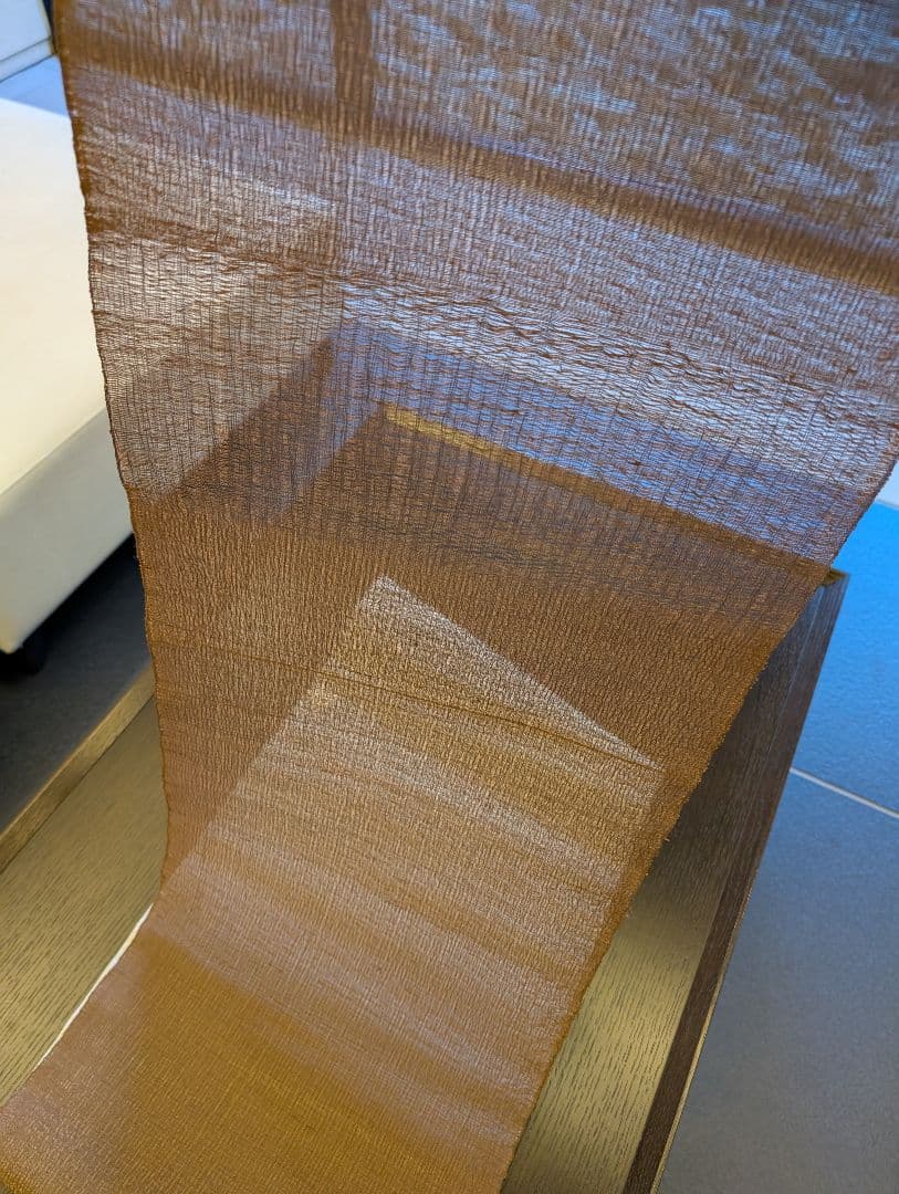まこと織物　まことのよろけすくい織　手織西陣織名古屋帯反物　絹　新品　31万円