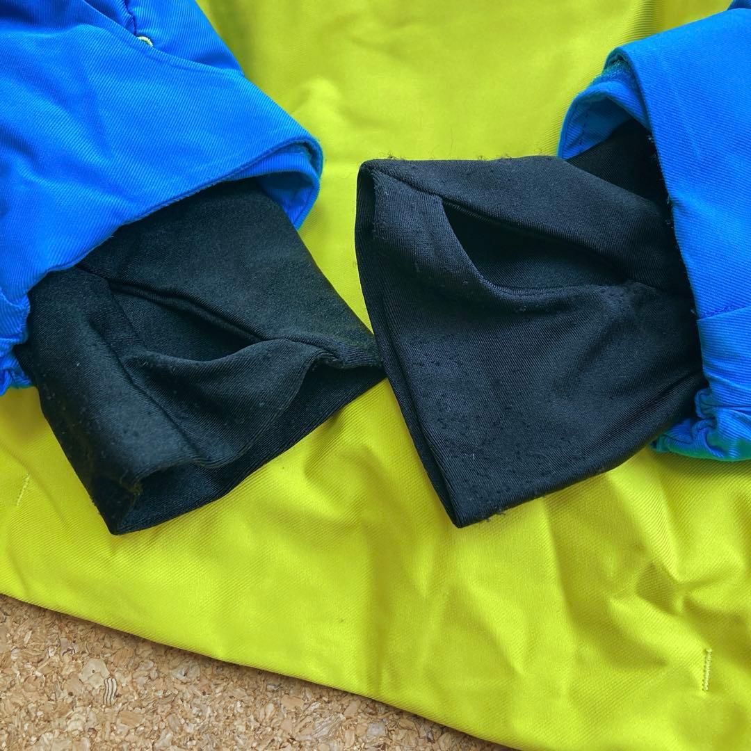 【美品】デサントdescentスキーウェアスキー スノボジャケットMメンズ黄青