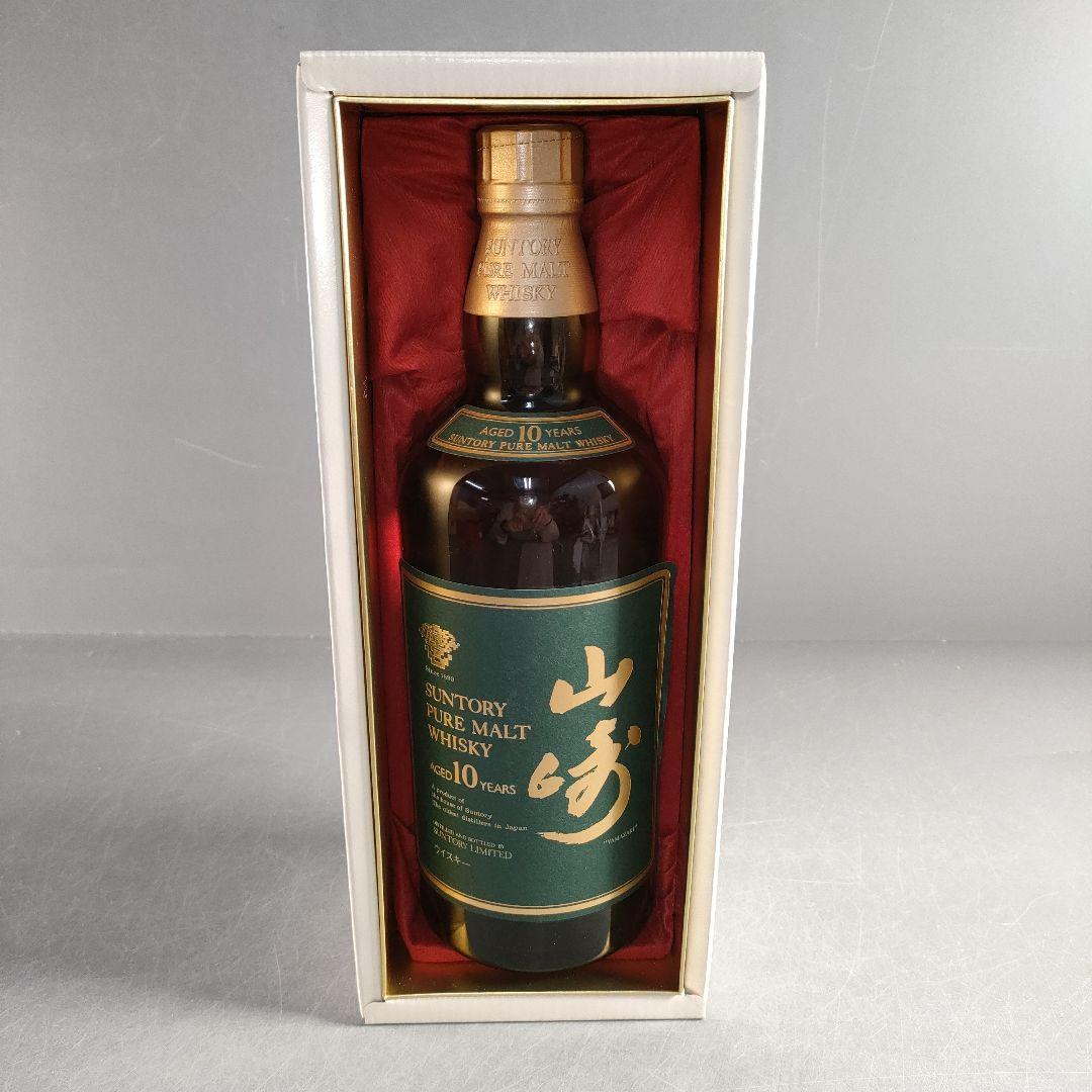 A1388-4/サントリー ピュアモルトウイスキー/山崎10年/緑ラベル/