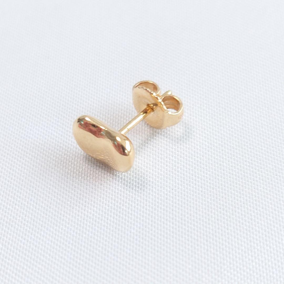 【現行品】 ティファニー K18 ビーンズ ピアス 片耳用 5349