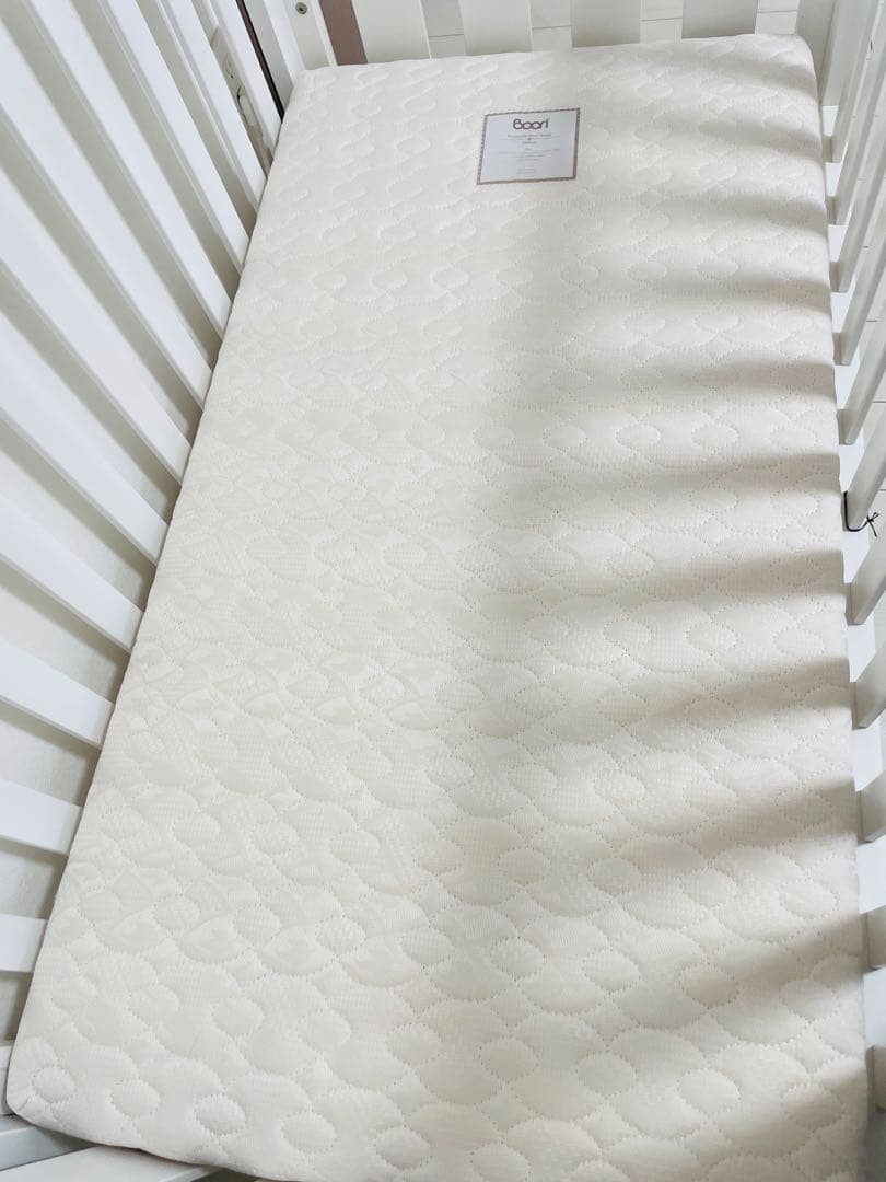 Boori 3in1 6歳まで ベビーベッド ジャズ 天然木製 白 マットレス