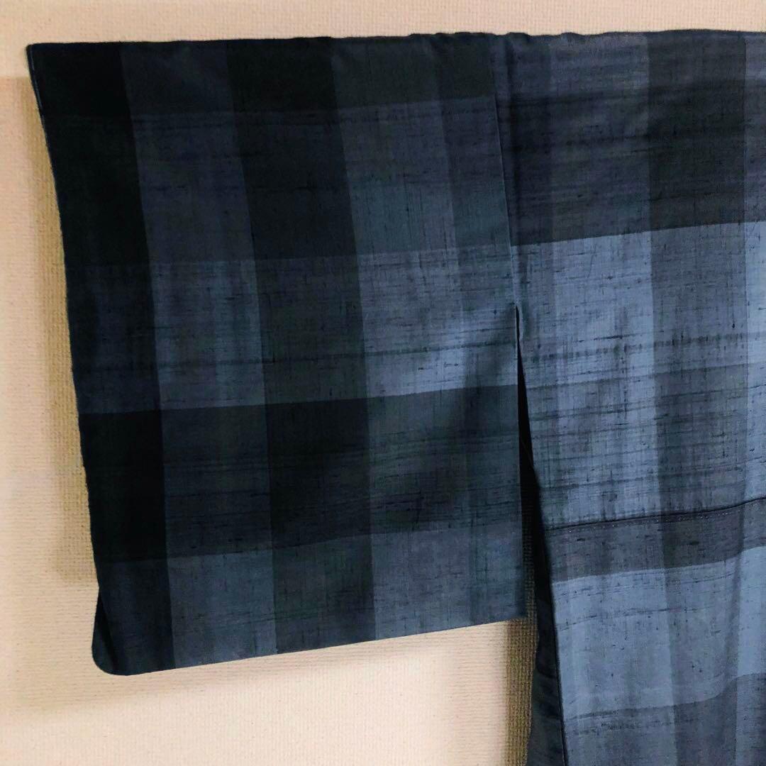 【未使用　トールサイズ】生紬　吉澤与一　付下げ　裄丈70.5 身丈169