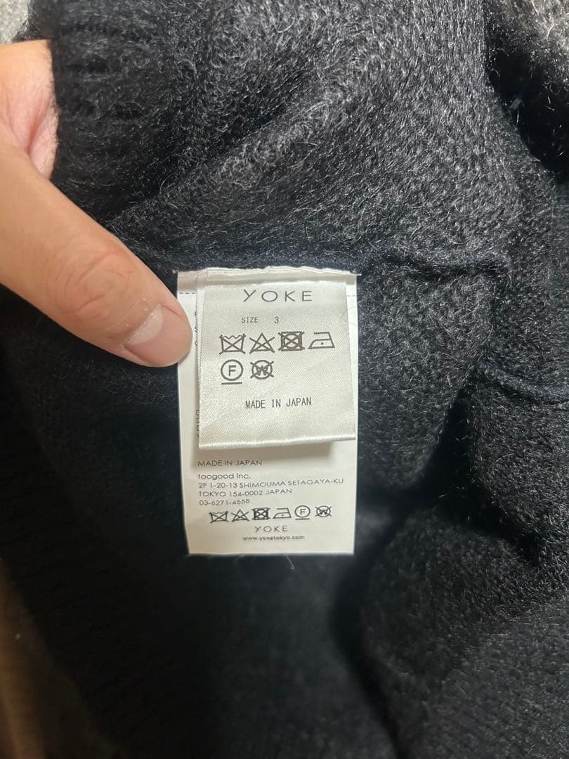 YOKE 別注 GRADATION MOHAIR KNIT PULL OVER