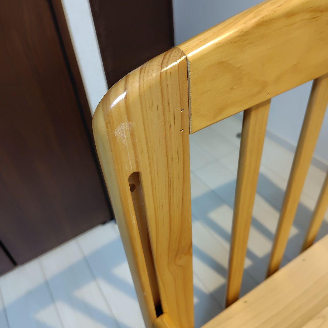 カトージ　木製ベビーベッド 下段収納付き