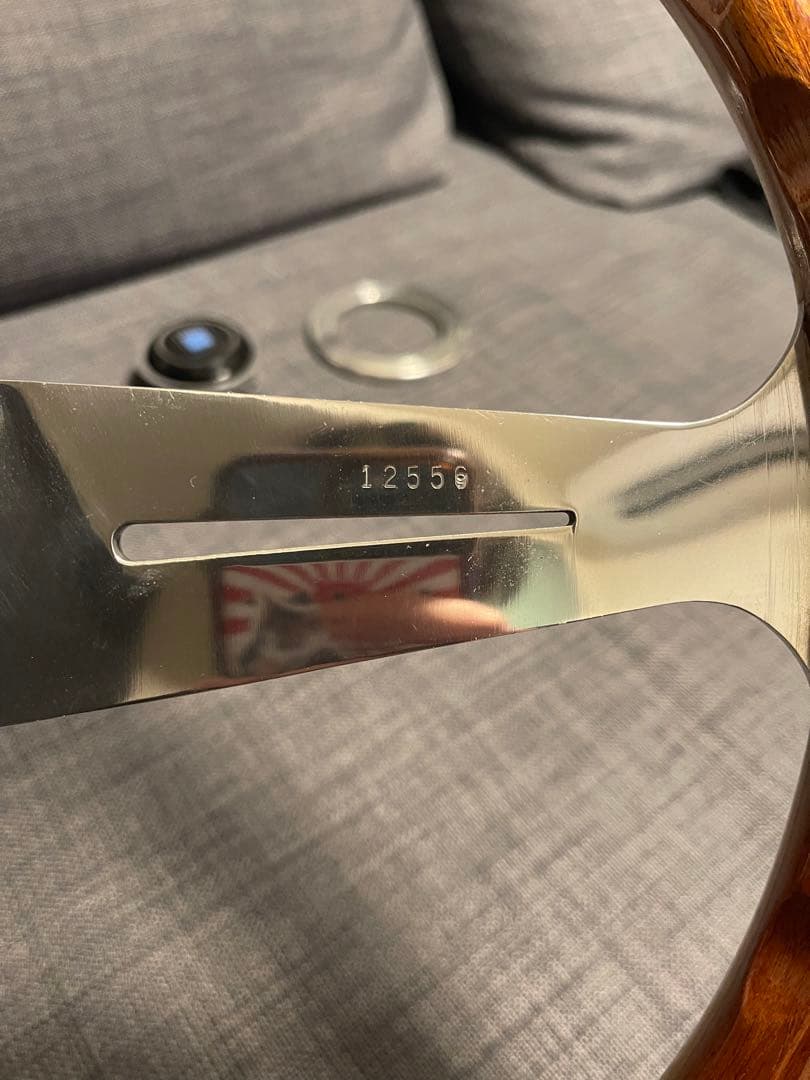 当時物 NARDI ウッド ステアリング 38Φ